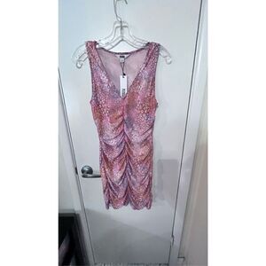 Bb Dakota by Steve Madden Keep Me Wild Bodycon Dress Multi Sz Medium NWT P1-104